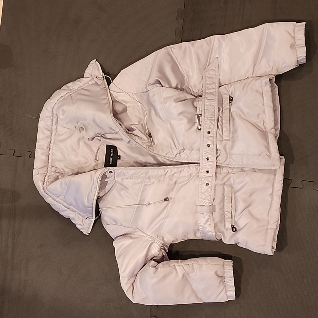 Nine West Grey Short Down Jacket